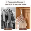 Folding Clothes Hanger Travel Hangers Ultra Light Portable ABS Clothes Hanger Anti Slip Load-bearing Strong Home Outdoor Essential Suitable for Travel