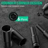 1/2Inch Drive 6-Point Impact Socket Set 10-20 pcs/set 8-32mm Metric Sizes Carbon Steel Impact Socket Set with Hard Storage Box
