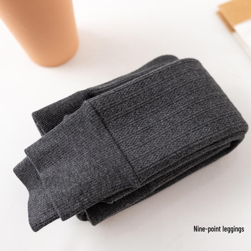 Girls' Cozy Thermal Cable Knit Fleece Leggings - Slim Fit, Thickened for Winter Warmth