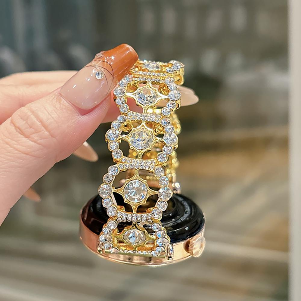 

Luxury Bling Diamonds Band For Samsung Galaxy 41 4 6 5 Pro Classic 40 44 3 Women Wrist Elastic Metal Bracelet Strap 22MM 22MM 22MM золотой