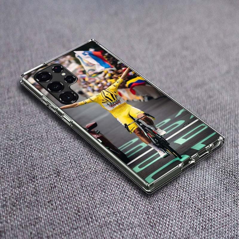 Bicycle Race Phone Case For Samsung Galaxy S24 S23 S21 S20 FE S22 S26 Ultra S25 Edge S10 Plus Cover Clear TPU Capa Shell Coque S