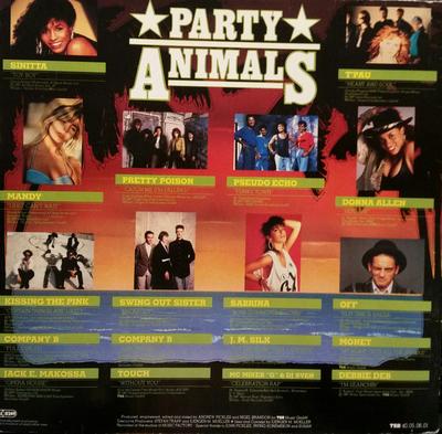 LP Record VARIOUS  Party Animals TSR40050601 TSR MUSIC GMBH 1987 Unknown SoulFunk Used