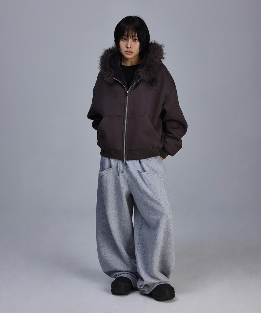 SCALLYWAG Back Pocket Eyelet Sweatpants [Grey]