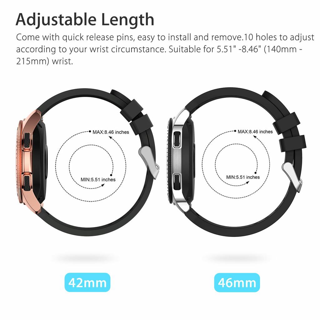 Řemínek pro Samsung Galaxy Watch 46mm SM-R800/SM-R805u Sportovní silikonový pásek