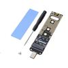 M.2 NVME SSDs to USB Adapter for Fast File Transfers Support for 2280 2260 2242 2230 Drive Type C/USB Interfaces