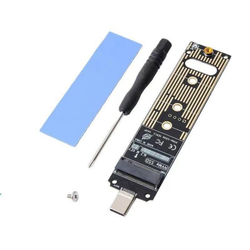 M.2 NVME SSDs to USB Adapter for Fast File Transfers Support for 2280 2260 2242 2230 Drive Type C/USB Interfaces