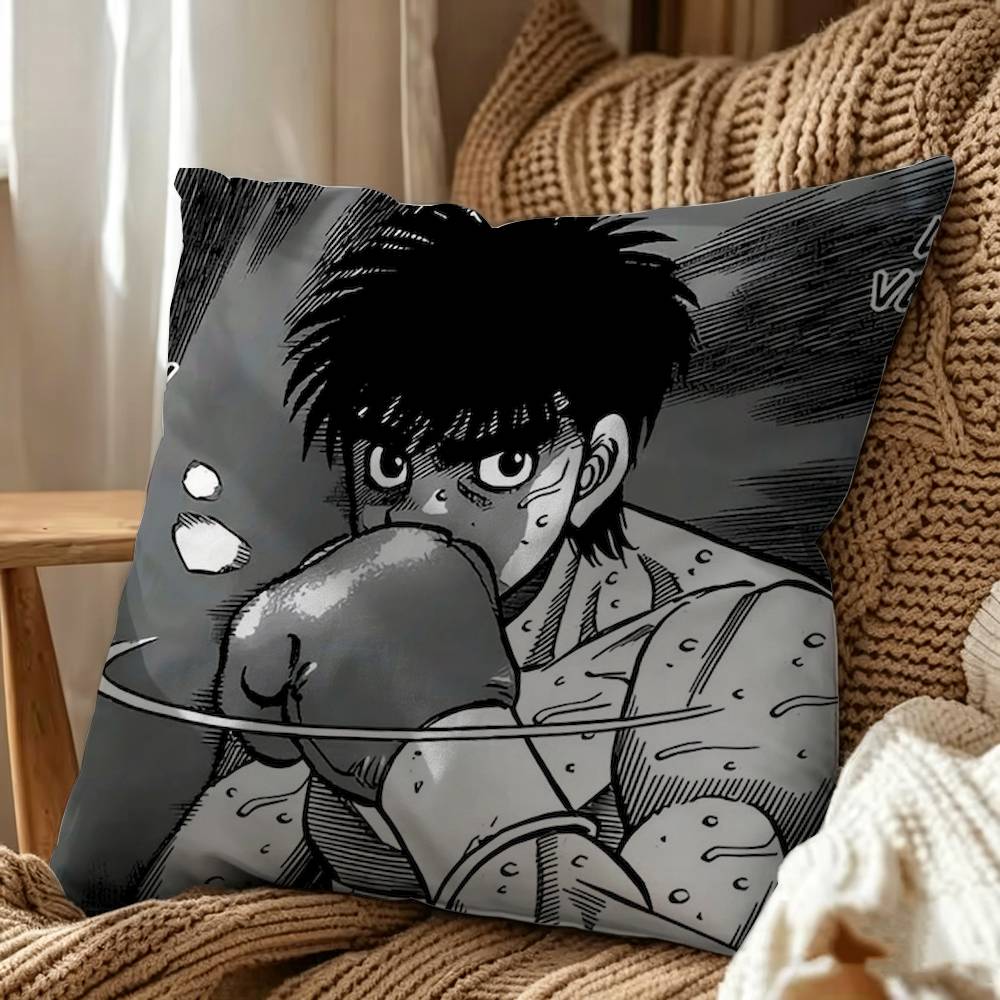 Anime Hajime no Ippo Double-Sided Printed Cushion Cover Bedroom Bedside Sofa Pillow Case