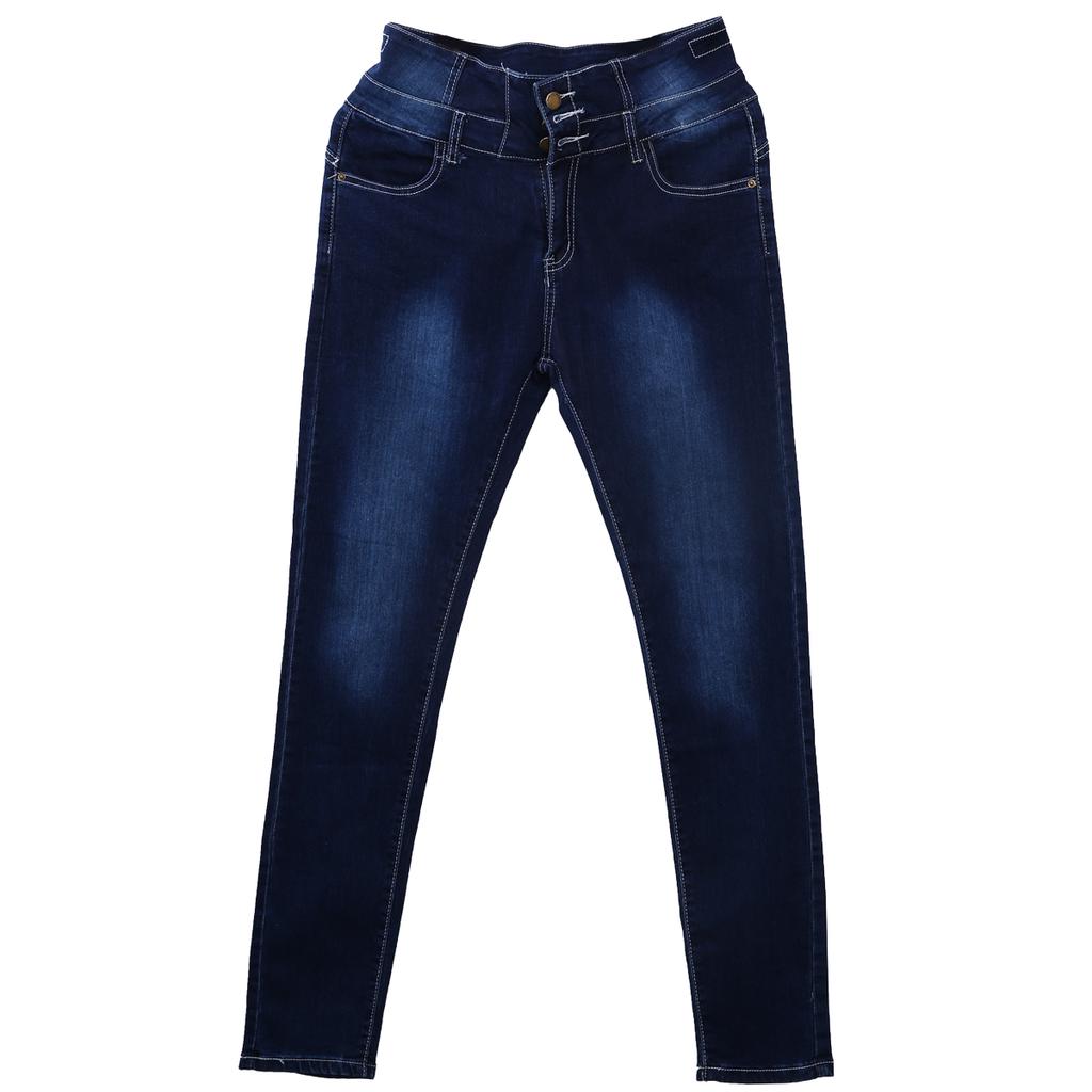Pantaloni skinny jeans strappati da donna Jeans elasticizzati a vita alta Pantaloni lunghi a matita