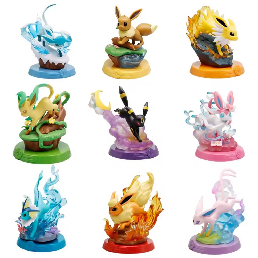 Adventure Eevee Blind Box Pokemon Action Figure Mystery Box Collection Doll Home Decor Children's Birthday Gift Toy