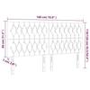 VidaXL Tête de Lit à LED Meuble de Chambre à Coucher Accessoire de Lit Double Tête de Cadre de Lit Intérieur Rose 3122825