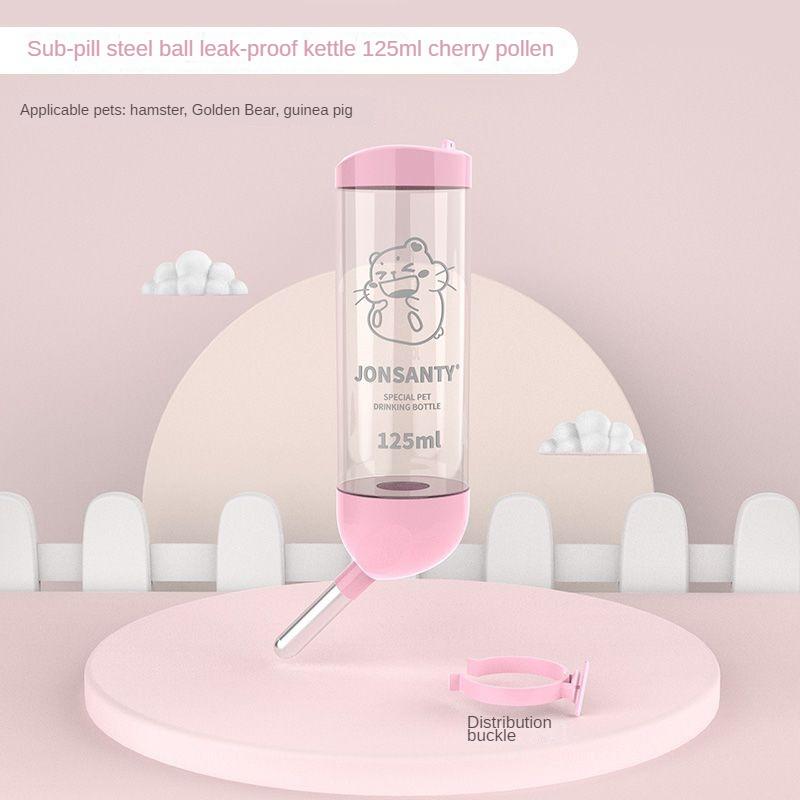 

Кролик Напиток Фонтан Хомяк Тоторо Аппарат для питьевой воды Морская свинка Специальный шариковый чайник Принадлежности Бутылка 125 ml розовый