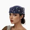 JYL TS DIY Cross Border New Elegant Velvet Cap Sequin Square Muslim African Hat