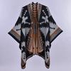 Geometric rhombus imitation cashmere shawl