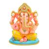 Siddhi Vinayak Ganesh Idol | Ganesh Idol for Home Decor | Marble Dust Handmade Gold Plated Ganesh 4.5 Inch