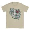 Skeleton Rib Cage With Flowers Halloween XRay Skeleton Candy T Shirt Summer  Y2K Funny T Shirts Cotton Tee Shirt For Men  Tees