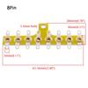 1Pcs 4/6/8Pins Turret Board Tube Amplifier DIY Guitar AMP Cabinet Terminal Lug Board Vintage Audio Parts Radio DAC Fitting