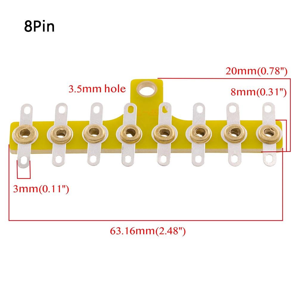 1Pcs 4/6/8Pins Turret Board Tube Amplifier DIY Guitar AMP Cabinet Terminal Lug Board Vintage Audio Parts Radio DAC Fitting