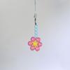 Sweet Phone Chain Strap Lanyard Colorful Bead Flower Pendant Phone Charm Hangings Decoration Cute Phone Accessories