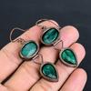 Emerald Copper Electroformed Earrings, Handmade Gemstone Earrings Jewelry, Gifts For Wife Brand New Earrings