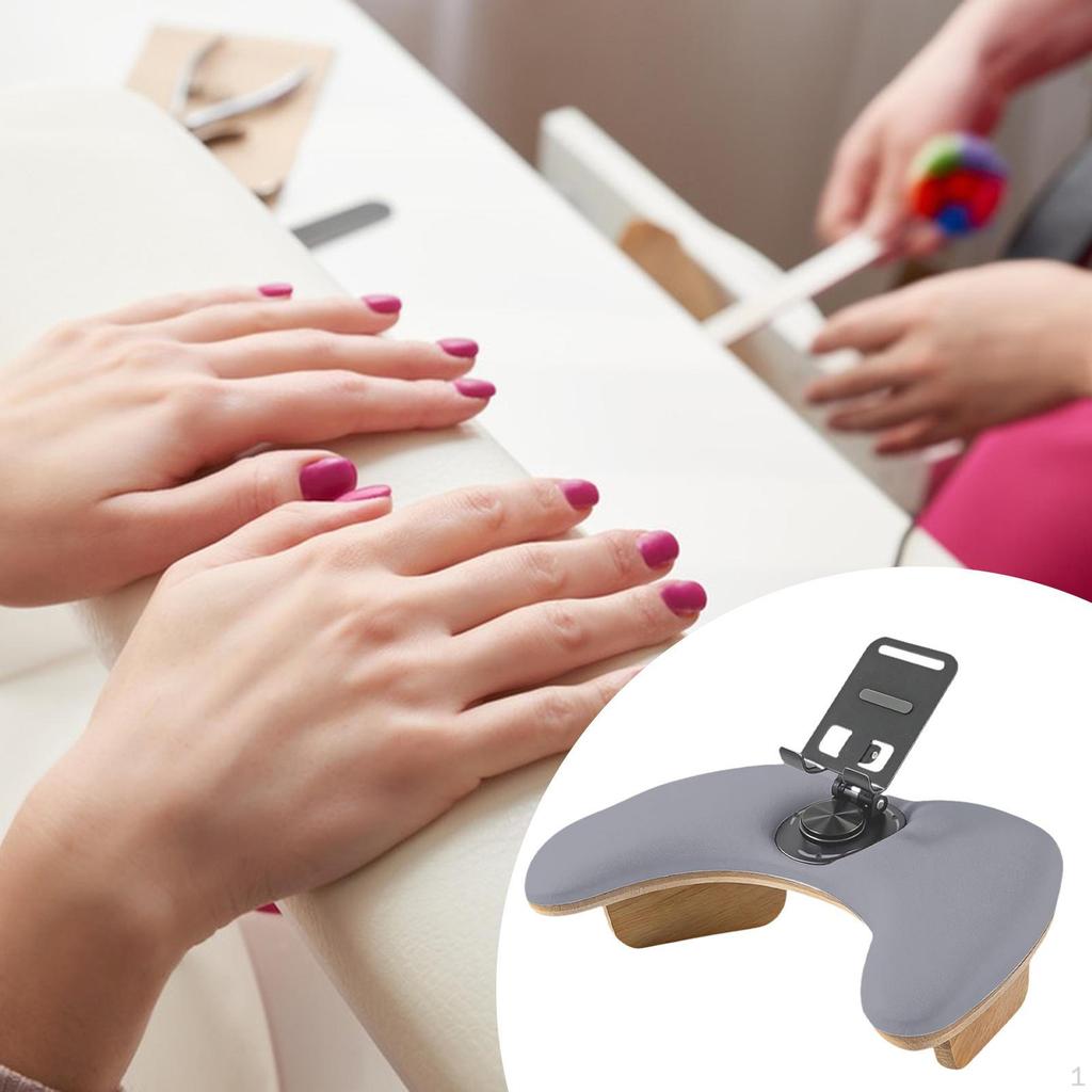 Arm Rest for Nails Tech Armrest with Rotating Phone Holder,Sturdy,Professional,Comfortable,Hand