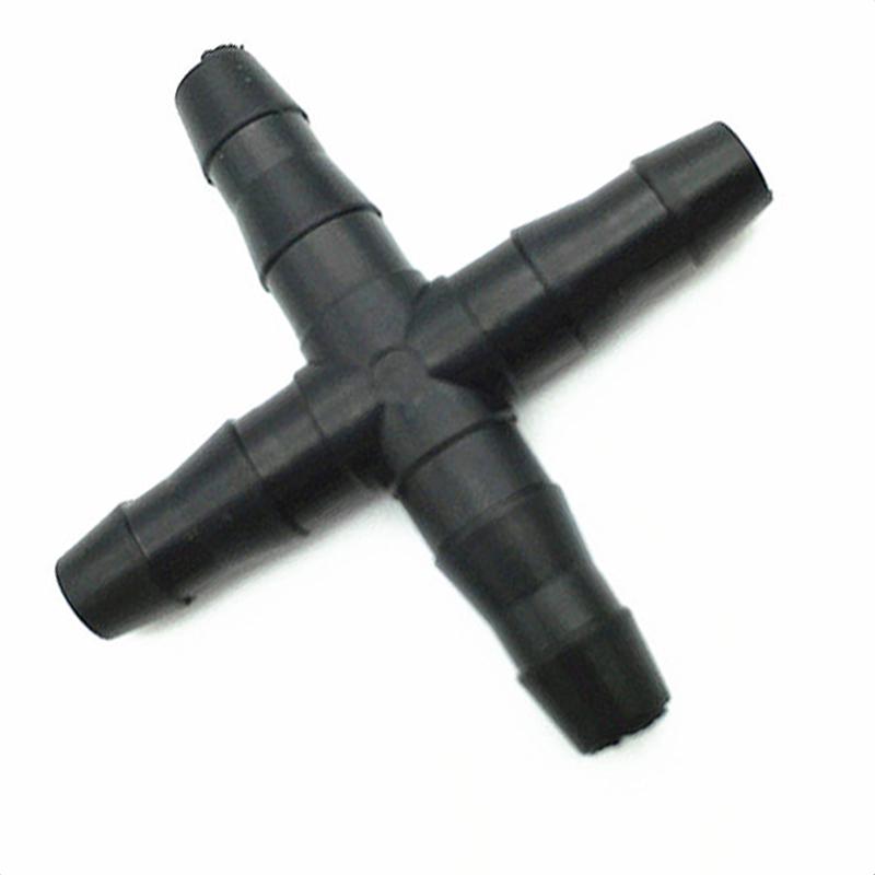 20* Cross Fitting Connector Black Unique Barb Design Reduces Insertion Force Practical Portable And Easy To Install