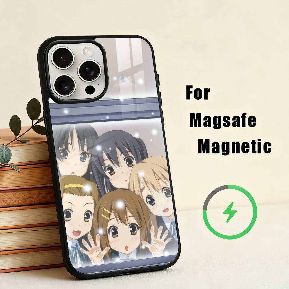 K-K-ON M-Music G-Girls Phone Case For iPhone17,16,15,14,13,12,11 Plus,Pro Max Magnetic For Magsafe Wireless Charging