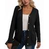 Women's Fashionable Casual Long Sleeve Solid Color Jacket