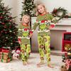 Print Cute Family Set Pajamas, Home Clothes, Family Set Long Sleeve Top Pants Set