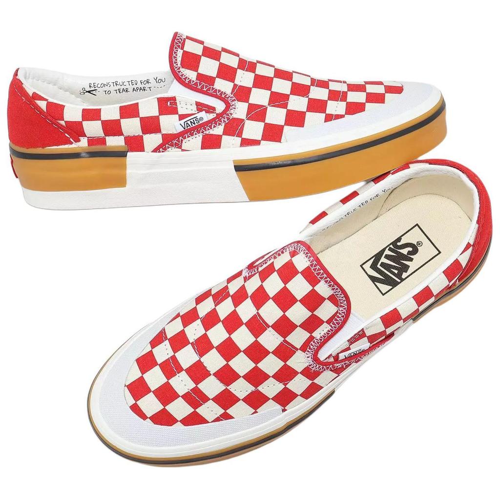 Slip-On Vans Reconstruct 'Red White Checkerboard' VN000BW4BMB