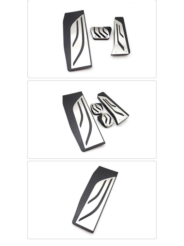 Anti-Slip Pedal Covers for BMW 3 Series (2013-2019) - Accelerator, Brake, Rest Area