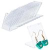 L-shaped Acrylic Earring Display Stand Transparent Earring Counter Display Prop Rack Thicken Stable Jewelry Racks Multi Slot Storage Display Board