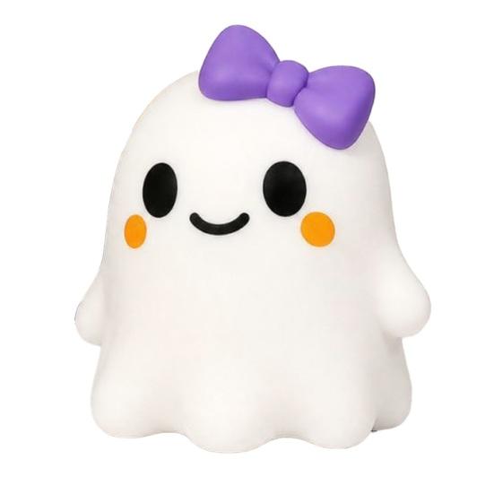 Ghost Squeeze Toys Halloween Bow Toy Stress Relief Cartoon Sensory Decompression Toy Soft Stretchy Party Favors for Adults Kids Anxiety
