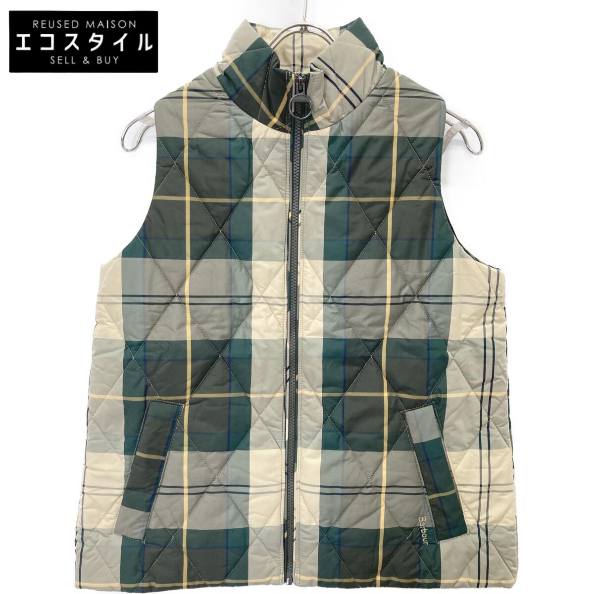 

Barbour Отличное состояние 245LLI0009 Клетчатый стеганый жилет Куртка 10 зеленый Б/У
