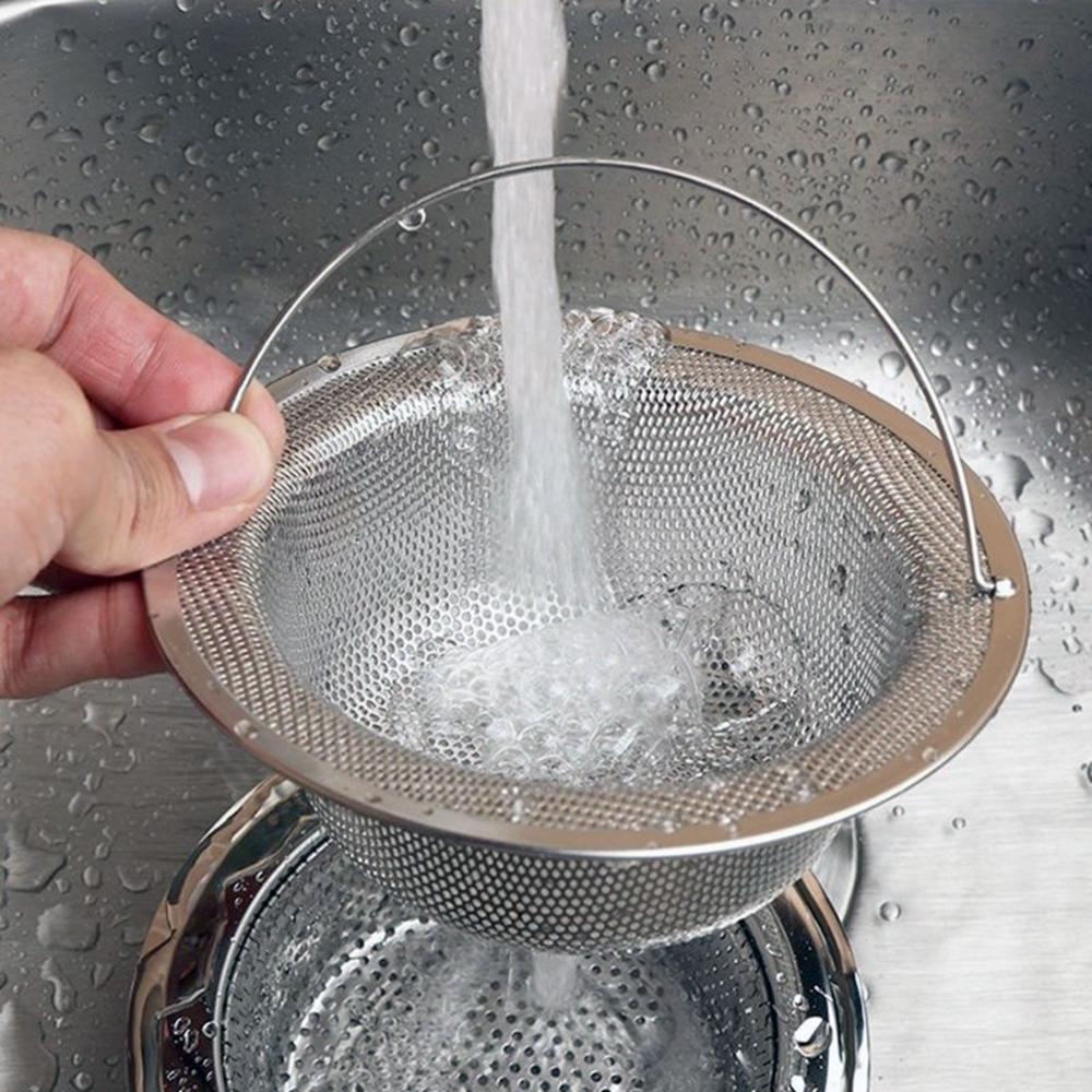 

Bathtub Home with Handle Filter Fine Mesh Sink Drain Strainer Basket Catcher Waste Stopper Colander