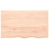VidaXL Dessus de table 100x60x6 cm bois de chêne massif non traité 3156307