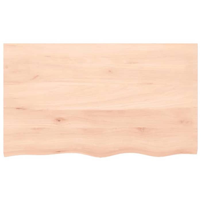 VidaXL Dessus de table 100x60x6 cm bois de chêne massif non traité 3156307