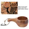 Nordischer Holzbecher für Outdoor-Camping, Wandern, Trinkbecher, tragbar, für Kaffee, Tee, Milch, Outdoor-Trinkbecher, tragbarer Holzbecher