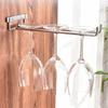 Single Row Iron Glasses Holder Wall Mounted  Wine Cup Rack Kitchen Home Bar Shelves Decoration