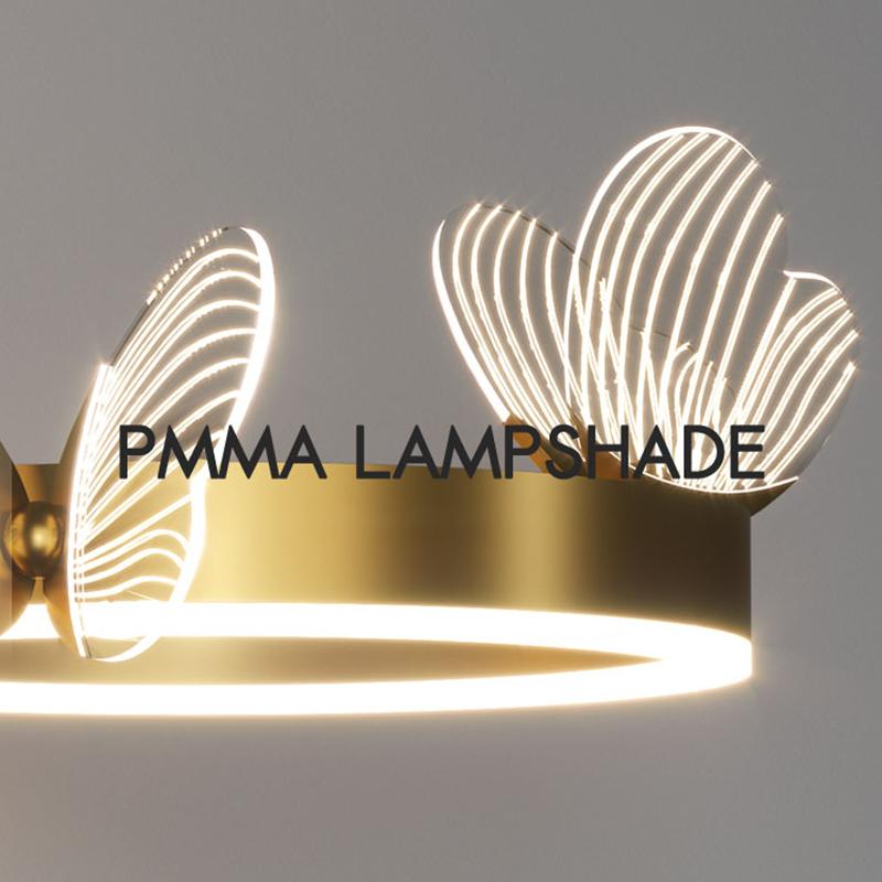 Nordic Butterfly LED Wall Lamp Indoor Lighting For Home Living Room Decoration Bedside Lamps Bed Night Light New Year Christmas