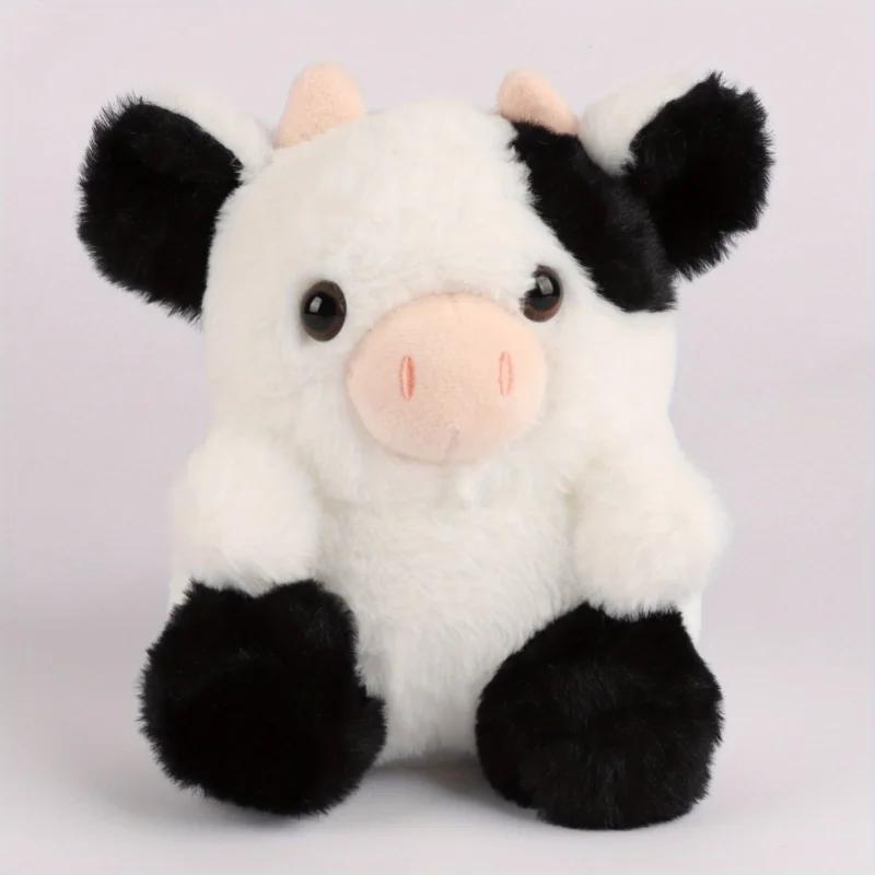 Kawaii Cow Plush Toy Plush Pillow Palm Cows Plush Stuffed Animal Toy Cartoon Cute Pink Cow Plush Toy Cow Plushie Doll for Kids