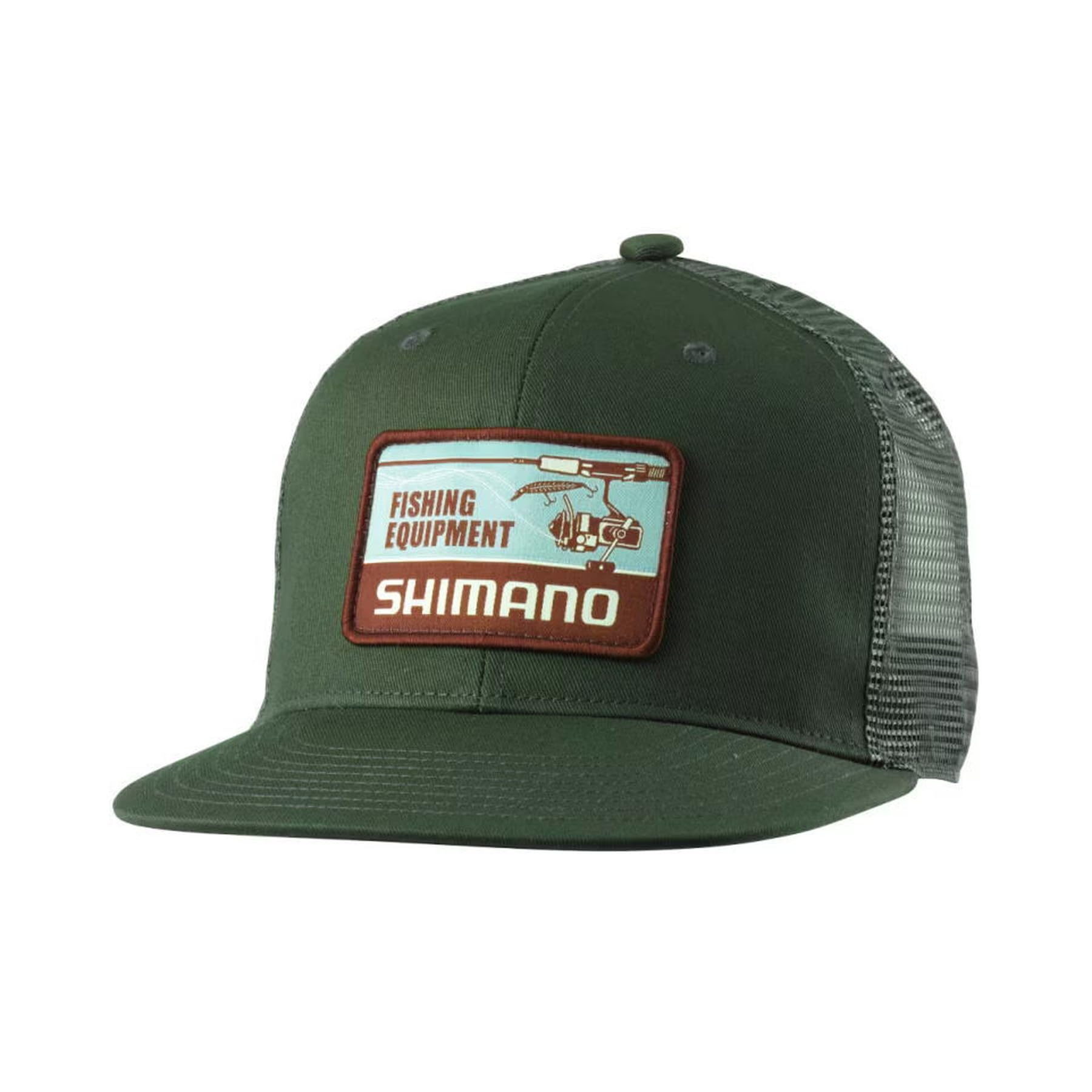 

Shimano Graphic Flat Mesh M CA-067Y Cap, Green, зелёный
