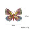 Rhinestone Butterfly Brooches for Women Unisex Enamel Insect Pins Banquet Party Backpack Gifts Jewelry Accessories