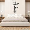 Yoga Metal Wall Art Spiritual Tree Home Decor