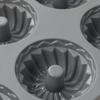 Molde de Silicona para Donas de 6 Agujeros Antiadherente Fabricante de Donas Bandeja para Hornear Reutilizable Molde para Magdalenas con Forma de Flor y Espiral para Pasteles Molde para Hornear