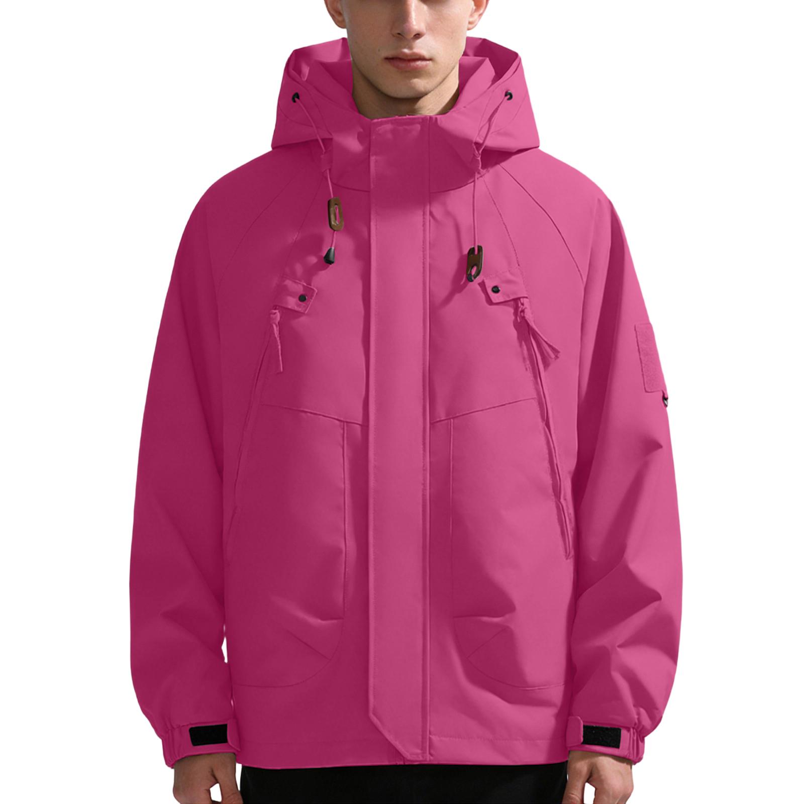 Унисекс свободная ветровка с капюшоном XXL