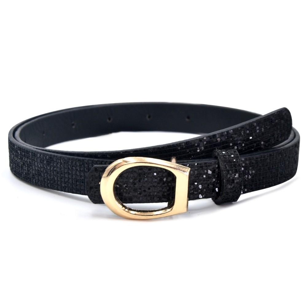 Bling Bling Sparkling Rhinestone Belt Glitter Luxury Brand Design PU Leather Belt Versatile Vintage Trendy Waistband