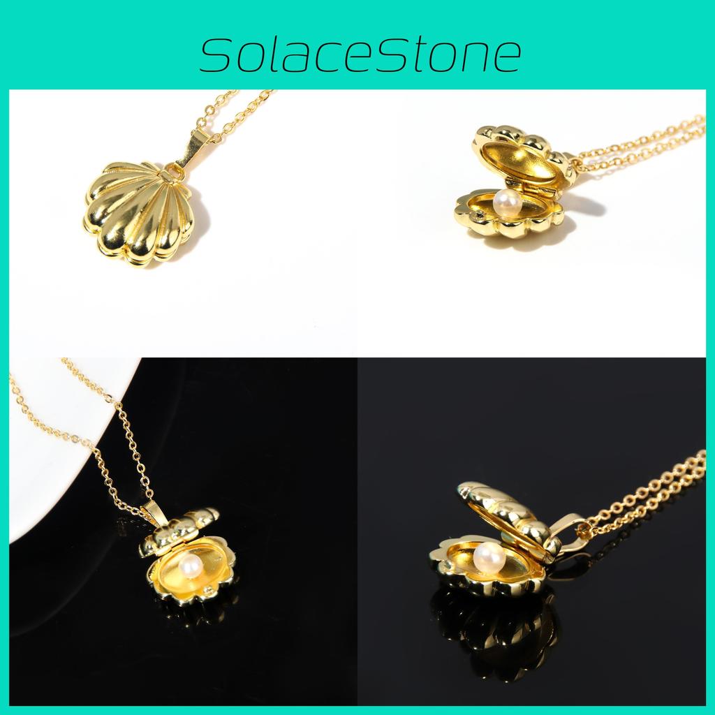 Meerjungfrau Melodie Halskette Mit Muschelperlen-Anhänger Für Frauen Und Männer