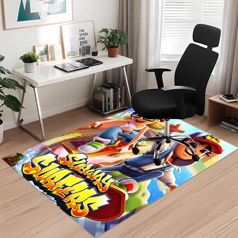 Subway Surfers Printed Carpetrugfor Office Chair Living Room Bedroom Kitchen Room Decor Gifts