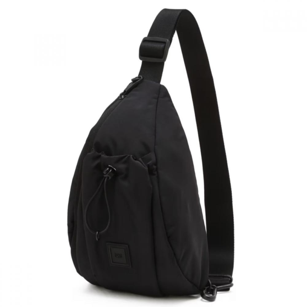 

Daks Black Nylon Sling Bag With Logo Decoration Dbba6eg33bk Single option
