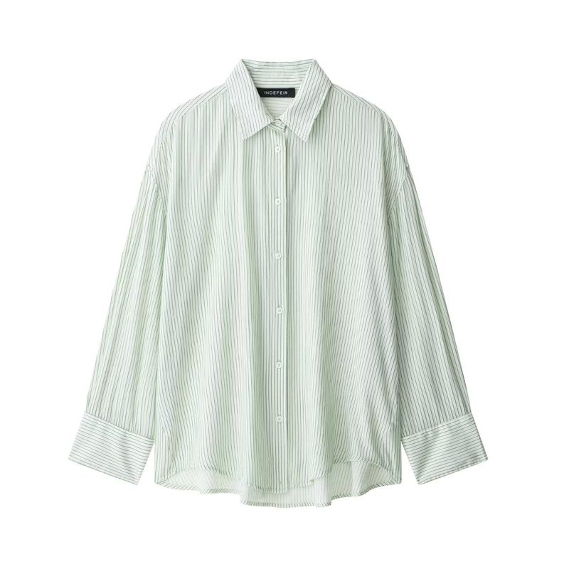 Kaslead New Arrival Women's Clothing Fashion Style Fashion Stripes Loose Shirt Shorts 7521078 7200412